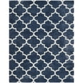 thumbnail image 1 of SAFAVIEH Montreal Lennart Geometric Quatrefoils Shag Area Rug, Blue/Ivory, 8'6" x 12', 1 of 10