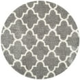 thumbnail image 1 of SAFAVIEH Montreal Lennart Geometric Quatrefoils Shag Area Rug, Grey/Ivory, 6'7" Round, 1 of 10