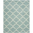 thumbnail image 1 of SAFAVIEH Montreal Lennart Geometric Quatrefoils Shag Area Rug, Light Blue/Ivory, 8' x 10', 1 of 9