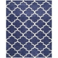 thumbnail image 1 of SAFAVIEH Montreal Lennart Geometric Quatrefoils Shag Area Rug, Periwinkle/Ivory, 4' x 6', 1 of 9