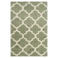 thumbnail image 1 of SAFAVIEH Montreal Lennart Geometric Quatrefoils Shag Runner Rug, Sage/Ivory, 2'3" x 7', 1 of 11