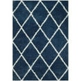 thumbnail image 1 of SAFAVIEH Montreal Vesela Geometric Diamonds Shag Area Rug, Blue/Ivory, 3' x 5', 1 of 6