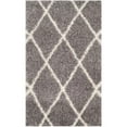 thumbnail image 1 of SAFAVIEH Montreal Vesela Geometric Diamonds Shag Area Rug, Grey/Ivory, 6'7" x 6'7" Square, 1 of 3