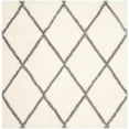 thumbnail image 1 of SAFAVIEH Montreal Vesela Geometric Diamonds Shag Area Rug, Ivory/Grey, 5'3" x 7'6", 1 of 8