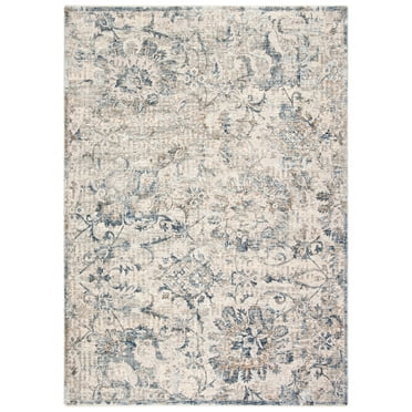 SAFAVIEH Moondust Angelina Floral Polyester Area Rug, Beige/Ivory, 2'6" x 4'