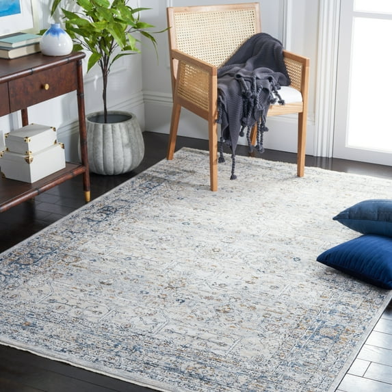 Safavieh Moondust Garret Oriental Polyester Area Rug, Gray/Blue, 9' x 12'