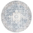thumbnail image 1 of SAFAVIEH Moondust Dani Oriental Polyester Area Rug, Ivory/Blue, 6' x 6' Round, 1 of 8