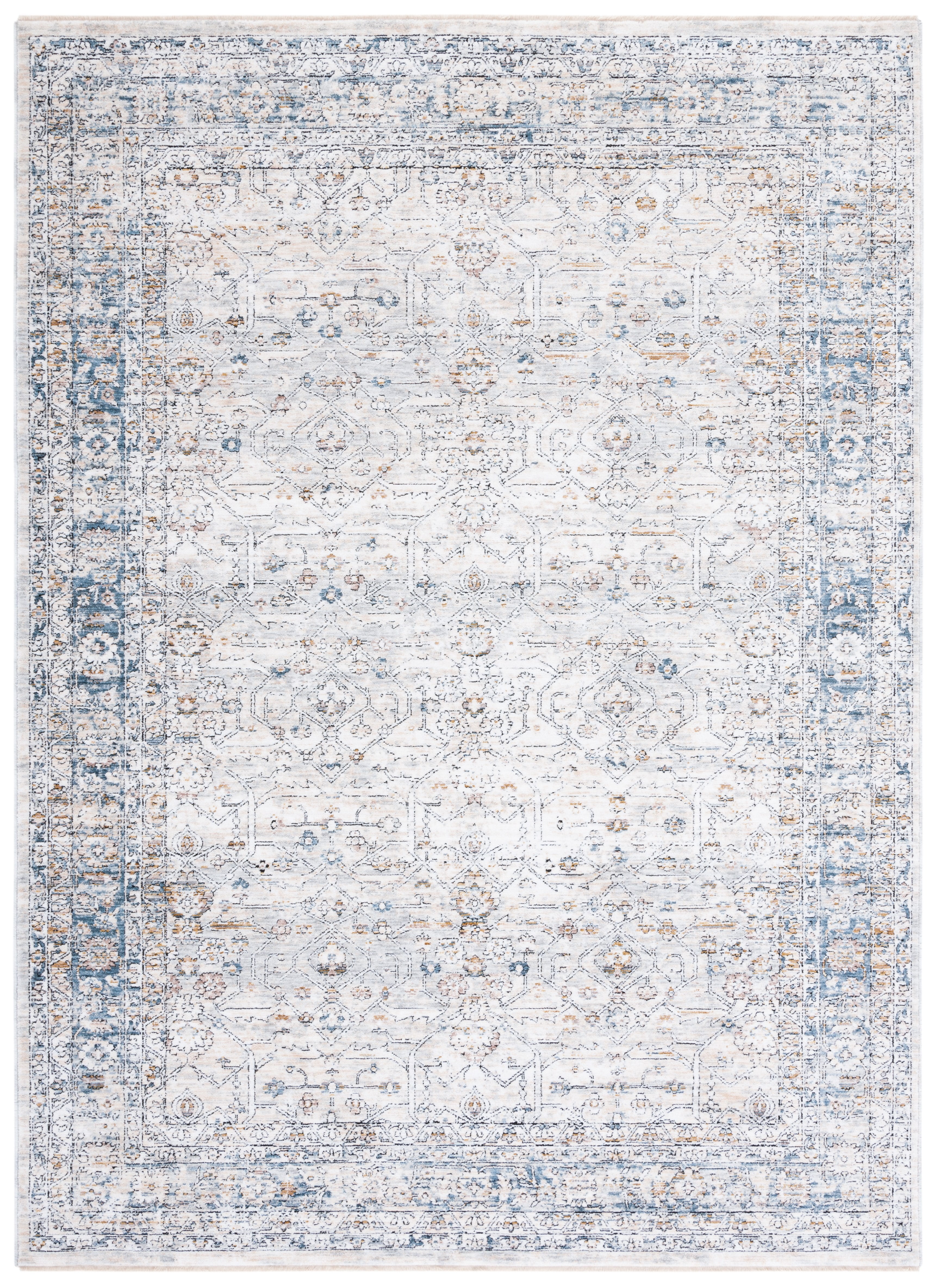 Gray Polyester Rug SAFAVIEH Moondust Garret Oriental Polyester Area Rug, Grey/Blue, 8' x ...