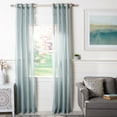 thumbnail image 1 of SAFAVIEH Moony Grommet Curtain Window Panel, 52" x 96", Blue, 1 of 5