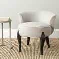 thumbnail image 1 of SAFAVIEH Mora Modern Style Glam French Leg Vanity Chairs, Beige (23.4 in. W x 24.8 in. D x 22.4 in. H), 1 of 7