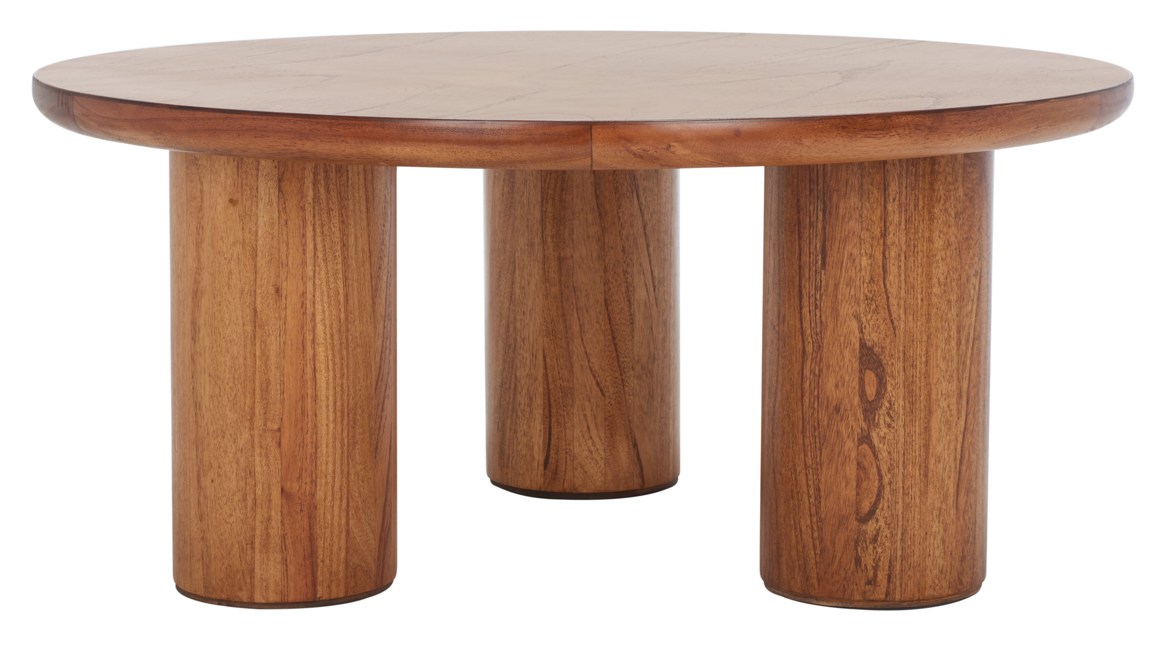 Mork 3 Leg Round Coffee Table - Natural - Safavieh