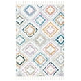 thumbnail image 1 of SAFAVIEH Moroccan Fringe Amelia Southwestern Shag Area Rug, Grey/Ivory, 8' x 10', 1 of 8