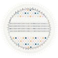 thumbnail image 1 of SAFAVIEH Moroccan Fringe Donovan Southwestern Shag Area Rug, Ivory/Grey, 6'7" x 6'7" Round, 1 of 8