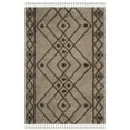 thumbnail image 1 of SAFAVIEH Moroccan Fringe Erksine Geometric Shag Area Rug, Mushroom/Grey, 5'1" x 7'6", 1 of 6