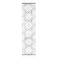 thumbnail image 1 of SAFAVIEH Moroccan Tassel Andreas Diamond Shag Runner Rug, Ivory/Grey, 2'3" x 8', 1 of 8