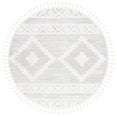 thumbnail image 1 of SAFAVIEH Moroccan Tassel Asteria Southwestern Shag Area Rug, Ivory/Beige, 3' x 3' Round, 1 of 8