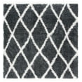 thumbnail image 1 of SAFAVIEH Moroccan Tassel Brigham Geometric Shag Area Rug, Grey/Ivory, 6'7" x 6'7" Square, 1 of 7