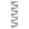 thumbnail image 1 of SAFAVIEH Moroccan Tassel Cainneach Geometric Shag Runner Rug, Dark Grey/Ivory, 2'3" x 8', 1 of 8