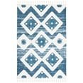thumbnail image 1 of SAFAVIEH Moroccan Tassel Dawson Geometric Shag Area Rug, Blue/Ivory, 8' x 10', 1 of 8