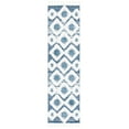 thumbnail image 1 of SAFAVIEH Moroccan Tassel Dawson Geometric Shag Runner Rug, Blue/Ivory, 2'3" x 8', 1 of 8