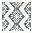 thumbnail image 1 of SAFAVIEH Moroccan Tassel Desmond Southwestern Shag Area Rug, Dark Grey/Ivory, 3' x 3' Square, 1 of 8