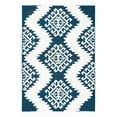 thumbnail image 1 of SAFAVIEH Moroccan Tassel Desmond Southwestern Shag Area Rug, Navy/Ivory, 10' x 14', 1 of 8