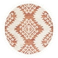thumbnail image 1 of SAFAVIEH Moroccan Tassel Desmond Southwestern Shag Area Rug, Orange/Ivory, 6'7" x 6'7" Round, 1 of 8