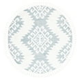 thumbnail image 1 of SAFAVIEH Moroccan Tassel Desmond Southwestern Shag Area Rug, Teal/Ivory, 6'7" x 6'7" Round, 1 of 8