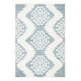 thumbnail image 1 of SAFAVIEH Moroccan Tassel Desmond Southwestern Shag Area Rug, Teal/Ivory, 6'7" x 9'2", 1 of 8