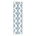 thumbnail image 1 of SAFAVIEH Moroccan Tassel Desmond Southwestern Shag Runner Rug, Blue/Ivory, 2'3" x 8', 1 of 8