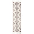 thumbnail image 1 of SAFAVIEH Moroccan Tassel Desmond Southwestern Shag Runner Rug, Ivory/Brown, 2'3" x 14', 1 of 7