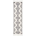 thumbnail image 1 of SAFAVIEH Moroccan Tassel Desmond Southwestern Shag Runner Rug, Ivory/Grey, 2'3" x 22', 1 of 7
