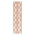 thumbnail image 1 of SAFAVIEH Moroccan Tassel Desmond Southwestern Shag Runner Rug, Orange/Ivory, 2'3" x 8', 1 of 8