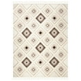thumbnail image 1 of SAFAVIEH Moroccan Tassel Elsie Abstract Shag Area Rug, Ivory/Brown, 3' x 5', 1 of 10