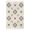 thumbnail image 1 of SAFAVIEH Moroccan Tassel Elsie Abstract Shag Area Rug, Ivory/Brown, 6'7" x 9'2", 1 of 7