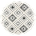 thumbnail image 1 of SAFAVIEH Moroccan Tassel Elsie Abstract Shag Area Rug, Ivory/Grey, 6'7" x 6'7" Round, 1 of 7