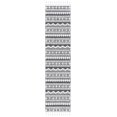 thumbnail image 1 of SAFAVIEH Moroccan Tassel Fallon Southwestern Shag Runner Rug, Ivory/Black, 2'2" x 9', 1 of 8