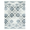 thumbnail image 1 of SAFAVIEH Moroccan Tassel Freddy Medallion Shag Area Rug, Grey/Ivory, 9' x 12', 1 of 7
