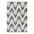 thumbnail image 1 of SAFAVIEH Moroccan Tassel Janetta Wavy Striped Area Rug, Ivory/Black, 8'8" x 12', 1 of 8