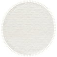 thumbnail image 1 of SAFAVIEH Moroccan Tassel Larry Geometric Shag Area Rug, Ivory, 5'3" x 5'3" Round, 1 of 7