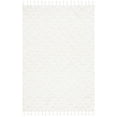 thumbnail image 1 of SAFAVIEH Moroccan Tassel Larry Geometric Shag Area Rug, Ivory, 6'7" x 9'2", 1 of 8