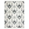 thumbnail image 1 of SAFAVIEH Moroccan Tassel Larry Geometric Shag Area Rug, Ivory/Grey, 11' x 15', 1 of 7