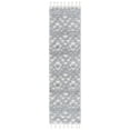 thumbnail image 1 of SAFAVIEH Moroccan Tassel Larry Geometric Shag Runner Rug, Gray/Ivory, 2'3" x 8', 1 of 7