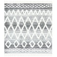 thumbnail image 1 of SAFAVIEH Moroccan Tassel Nevaeh Diamond Shag Area Rug, Grey/Ivory, 6'7" x 6'7" Square, 1 of 8