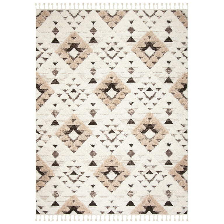 Safavieh Moroccan 6 x 9 Ivory/Anthracite Indoor/Outdoor Trellis Area Rug Safavieh Moroccan 6 x 9 Ivory/Anthracite Indoor/Outdoor Trellis Area Rug