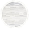 thumbnail image 1 of SAFAVIEH Moroccan Tassel Tom Geometric Striped Shag Area Rug, Beige/Ivory, 6'7" x 6'7" Round, 1 of 8
