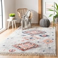 thumbnail image 1 of SAFAVIEH Morocco Audra Abstract Geometric Polyester Area Rug, Cream/Multi, 5'1" x 7', 1 of 9
