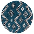 thumbnail image 1 of SAFAVIEH Morocco Juniper Geometric Area Rug, Blue/Gray, 6'7" x 6'7" Round, 1 of 7