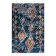 thumbnail image 1 of SAFAVIEH Morocco Sloan Abstract Geometric Polyester Area Rug, Navy/Multi, 4' x 6', 1 of 4