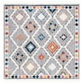 thumbnail image 1 of SAFAVIEH Morocco Zowie Geometric Polyester Area Rug, Grey/Multi, 6'7" x 6'7" Square, 1 of 5